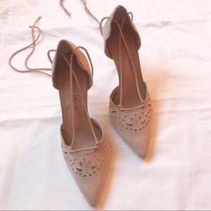 Suede Christian Soriano heels